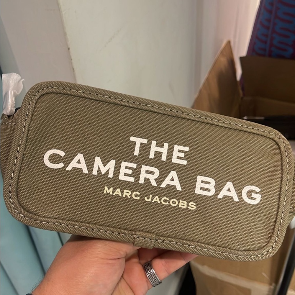 Marc Jacobs The Camera Bag Slate Green Canvas Crossbody Bag - Picture 2 of 8